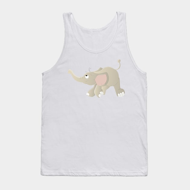 Baby Elephant Tank Top by bbillustrations